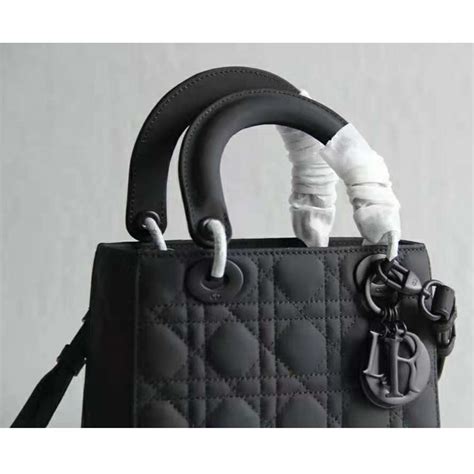 dior lady small black